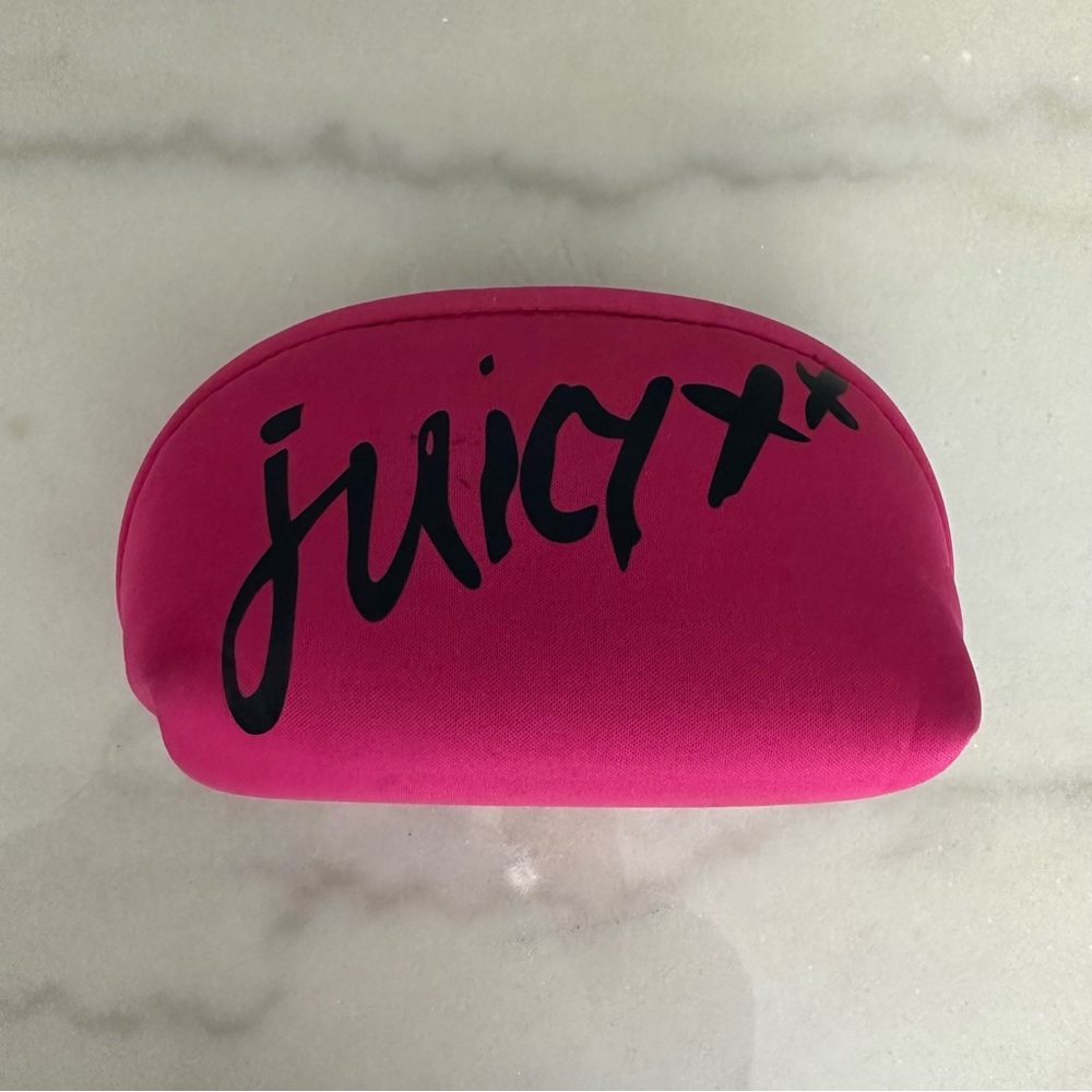 Juicy Couture Pink Makeup Zip Travel Bag